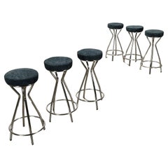 Group of six Stools 60s-70s