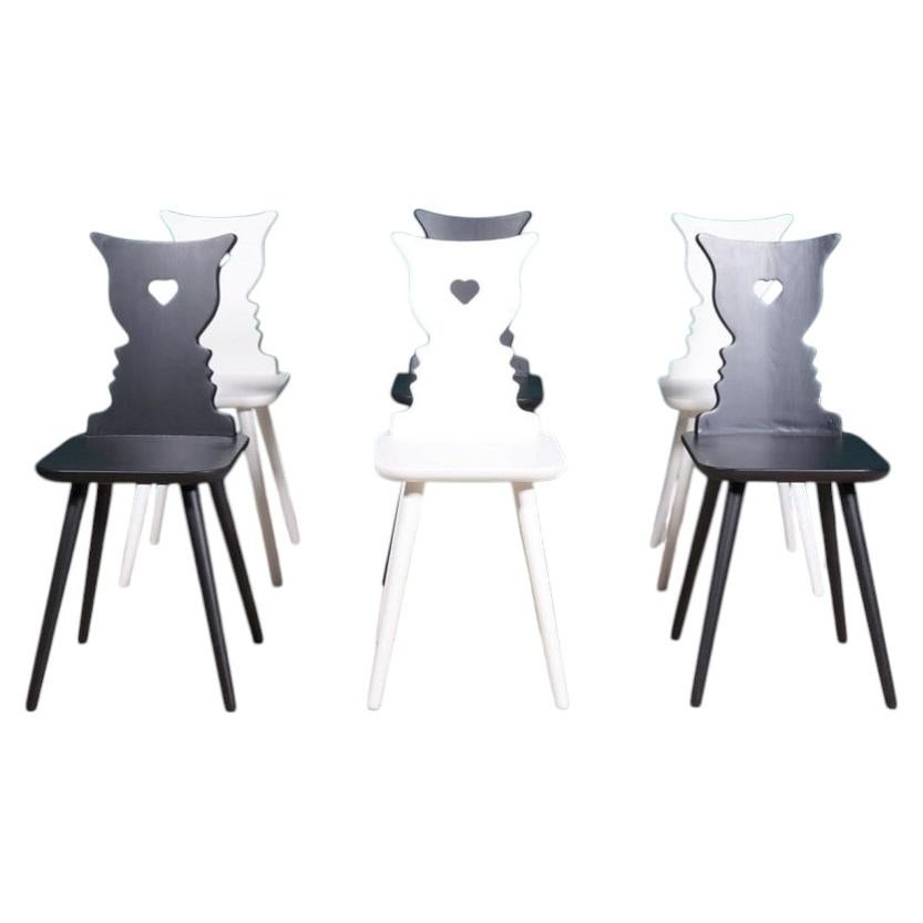 Group of six We Chair by Fabio Novembre for Driade For Sale