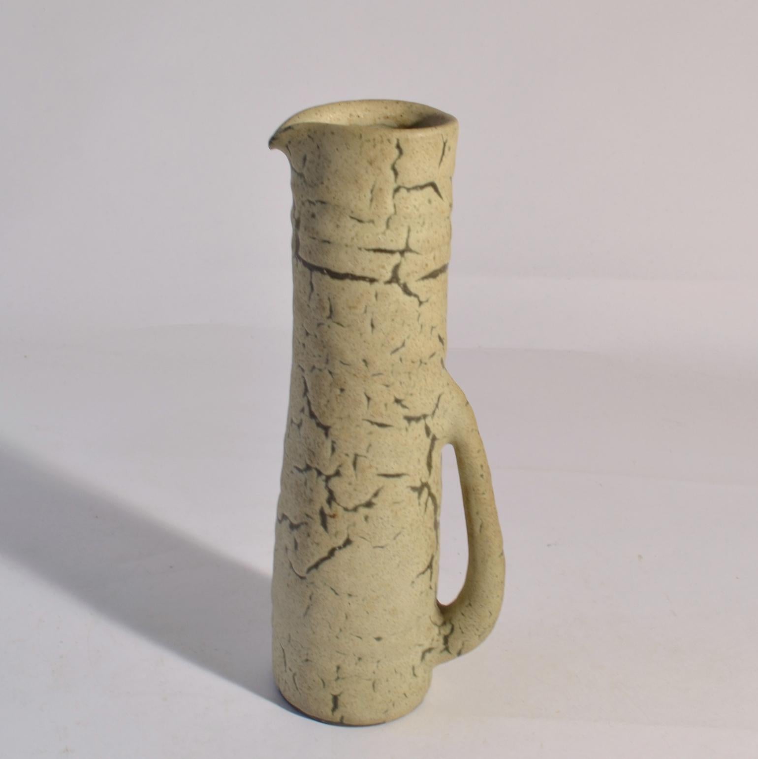 Group of Six Midcentury Ceramic Studio Vases in Earth Tones For Sale 4