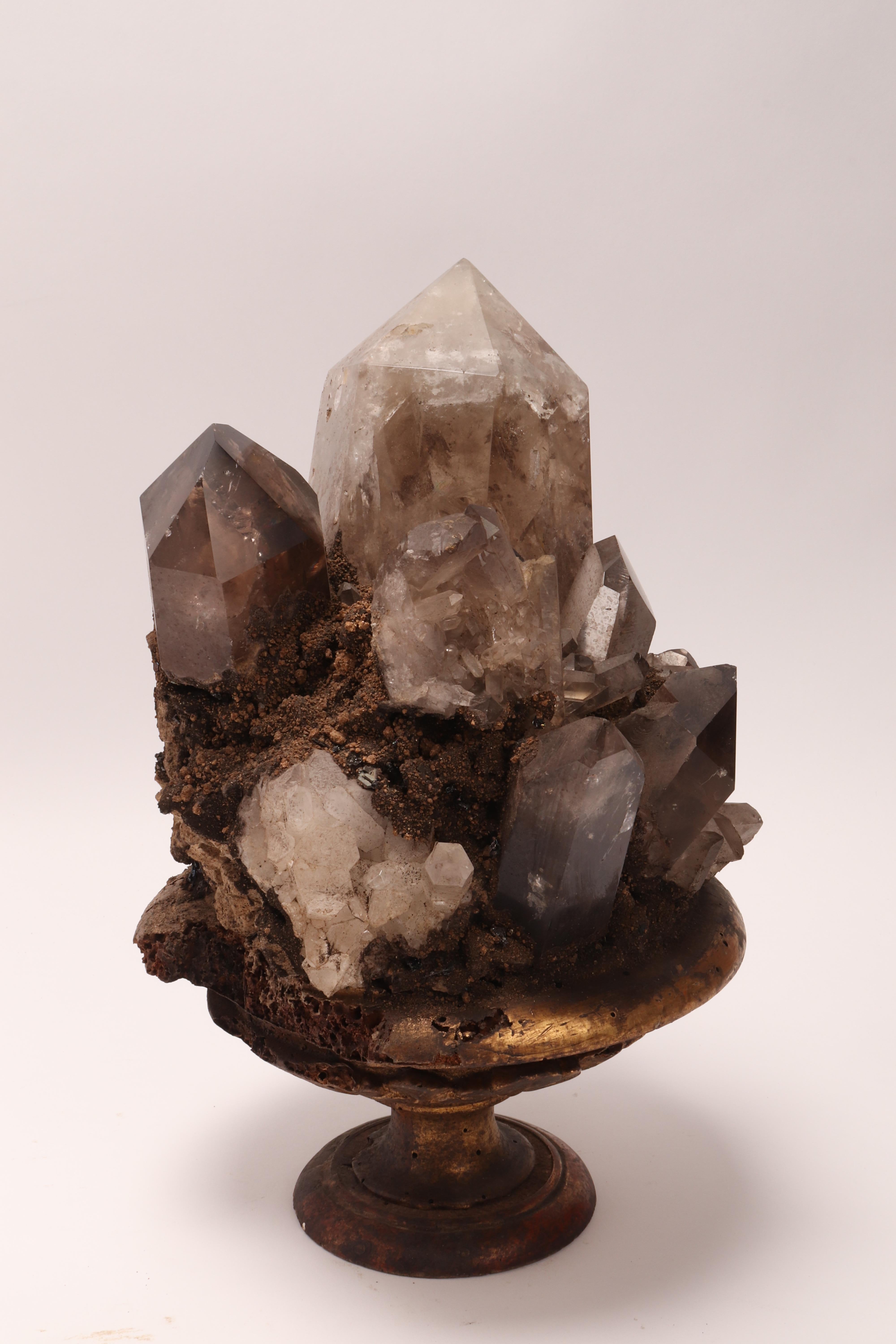 Group of Smoke Crystals, Italy, 1880 In Excellent Condition In Milan, IT