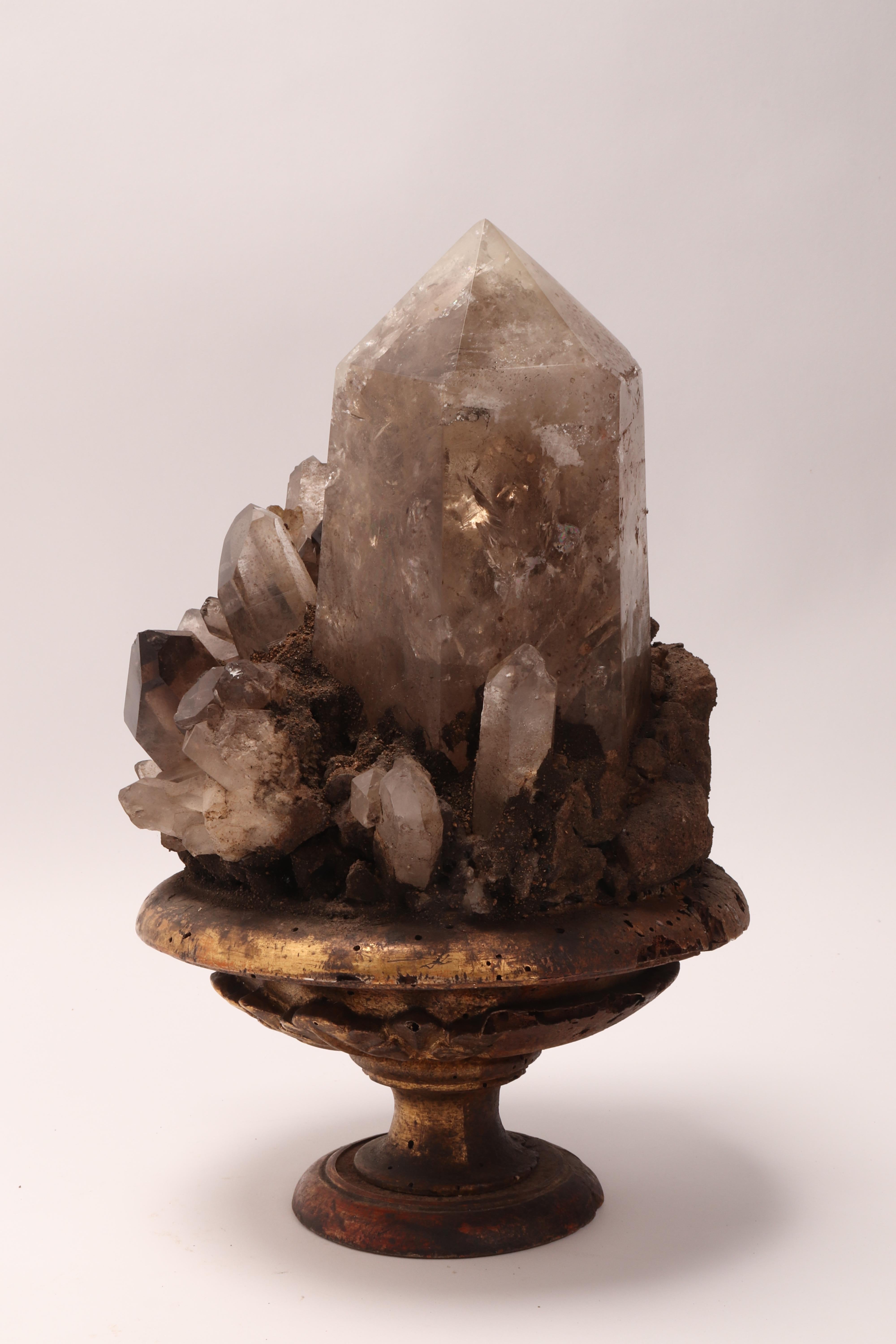 Late 19th Century Group of Smoke Crystals, Italy, 1880