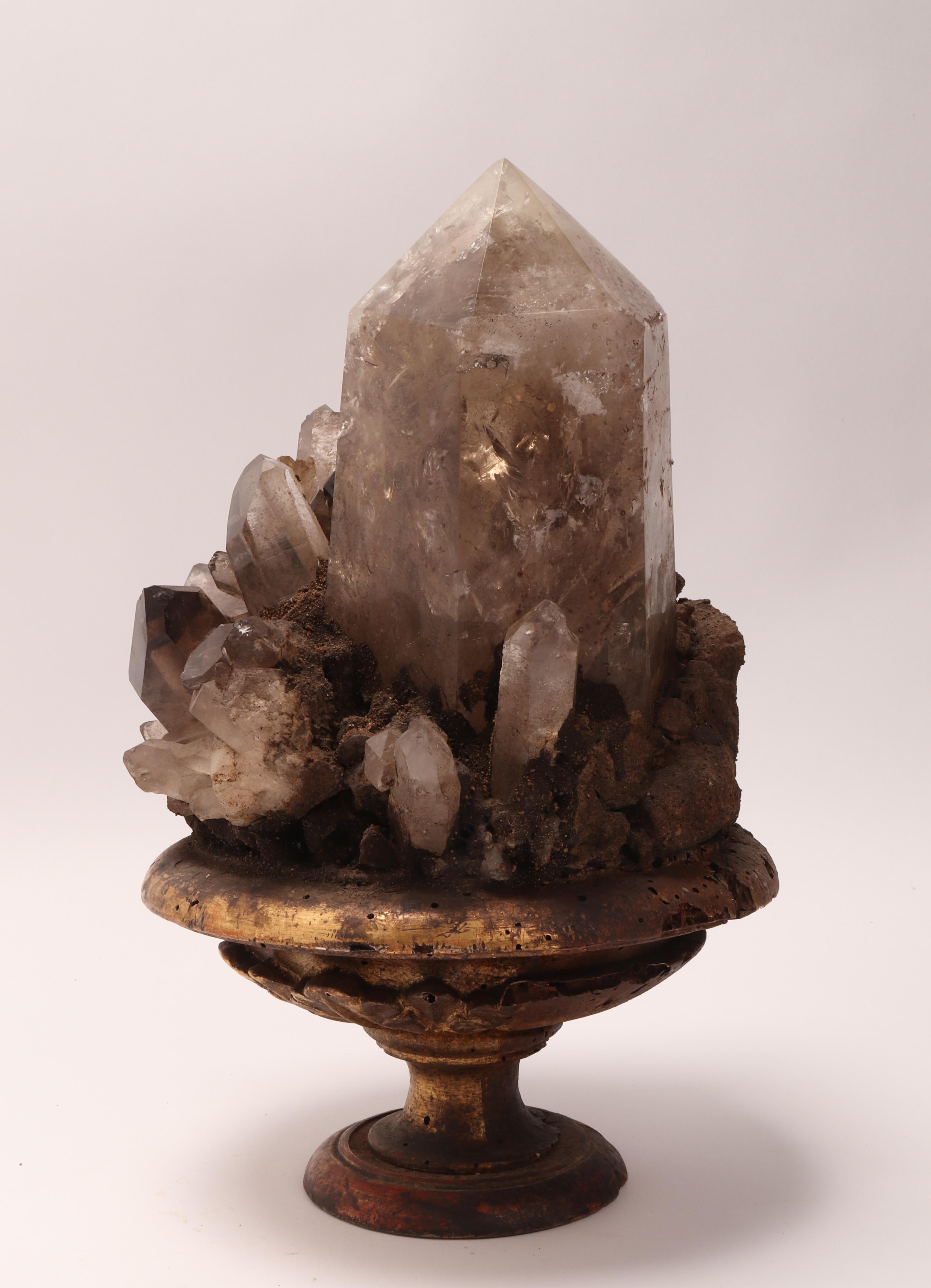 Late 19th Century Group of Smoke Crystals, Italy 1880