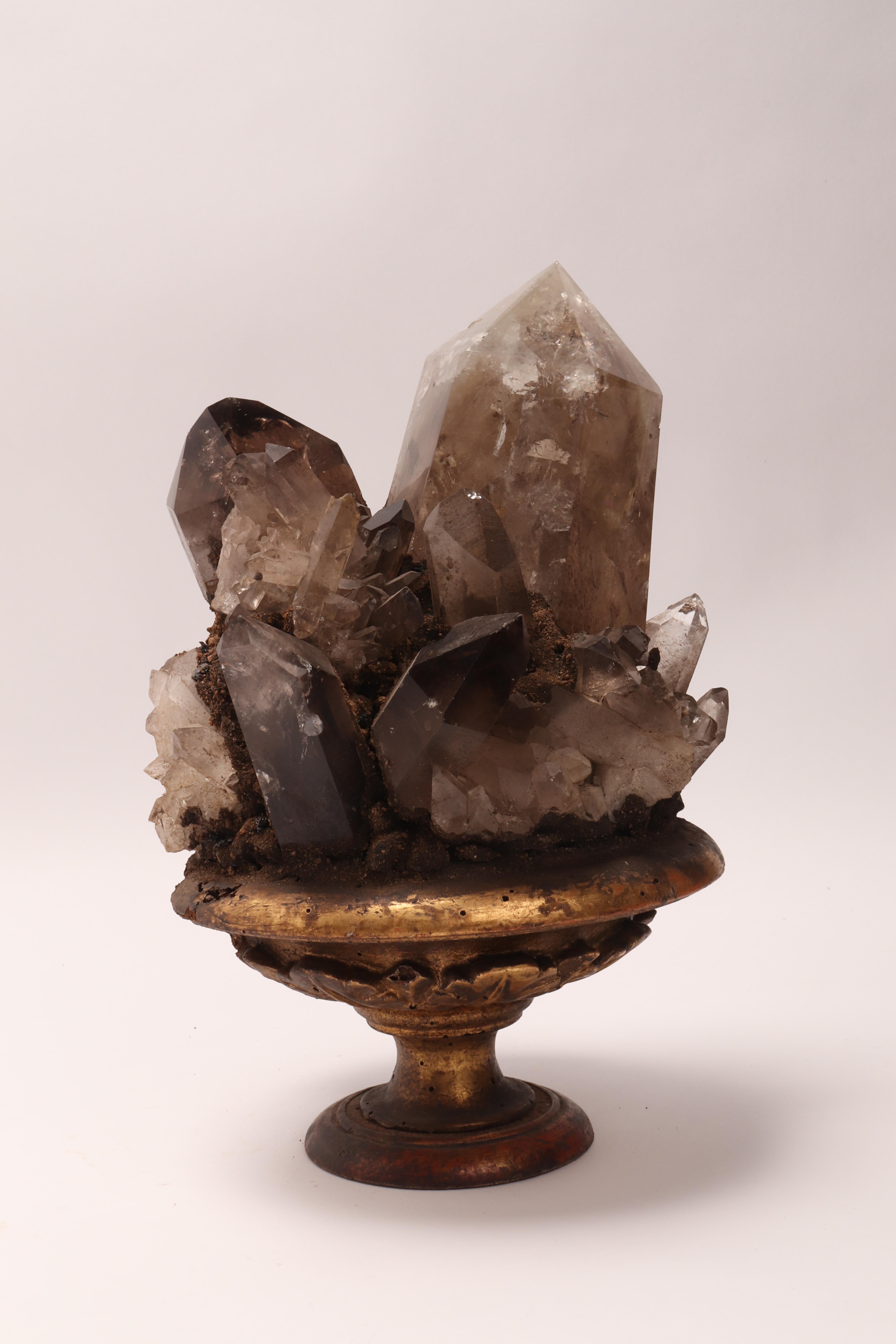 Group of Smoke Crystals, Italy, 1880 2