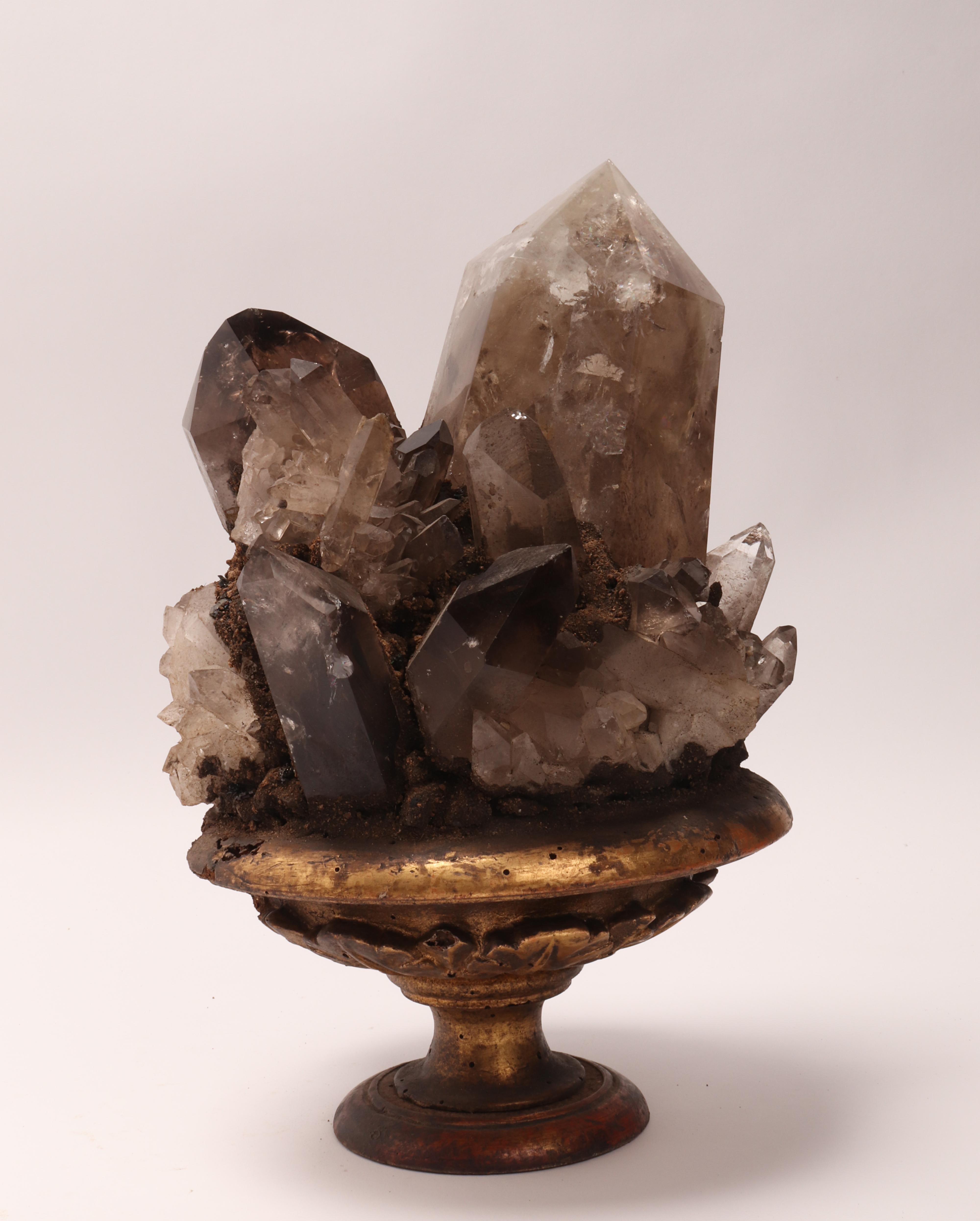 Group of Smoke Crystals, Italy 1880 2