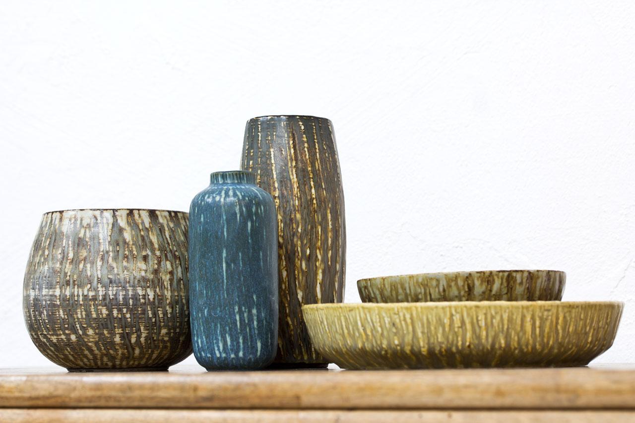 20th Century Group of Swedish Ceramics by Gunnar Nylund for Rörtsrand