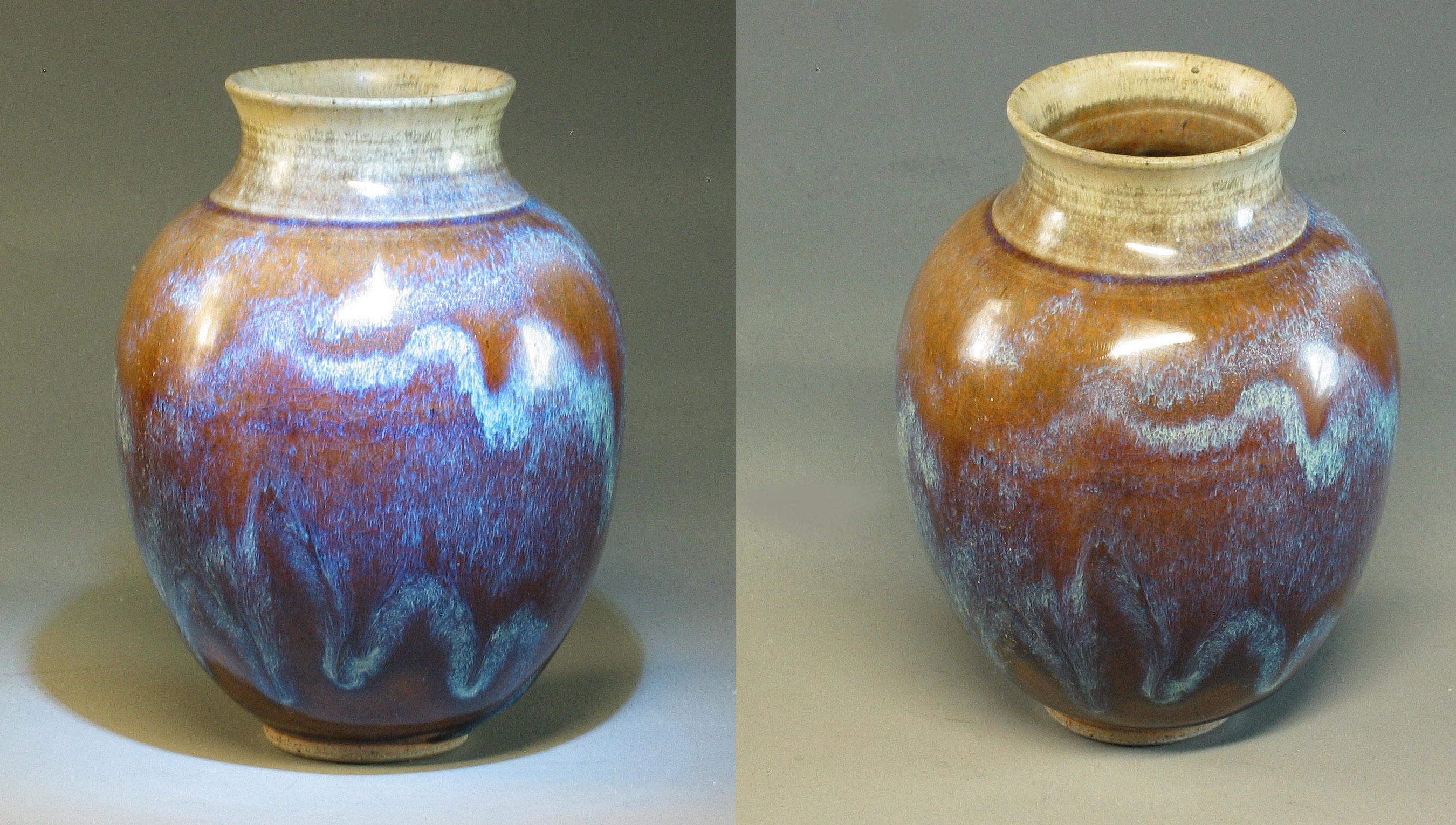 Group of Three 20th Century Art Pottery Pieces For Sale 3