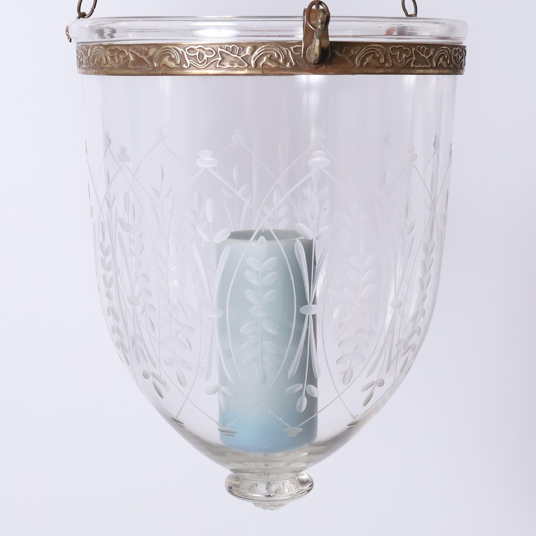 Dutch Colonial Two Antique Smoke Bell Light Fixtures, Priced Individually For Sale