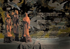 Group of Three Chinese Carved Soapstone Immortal Figures, Early 20th Century