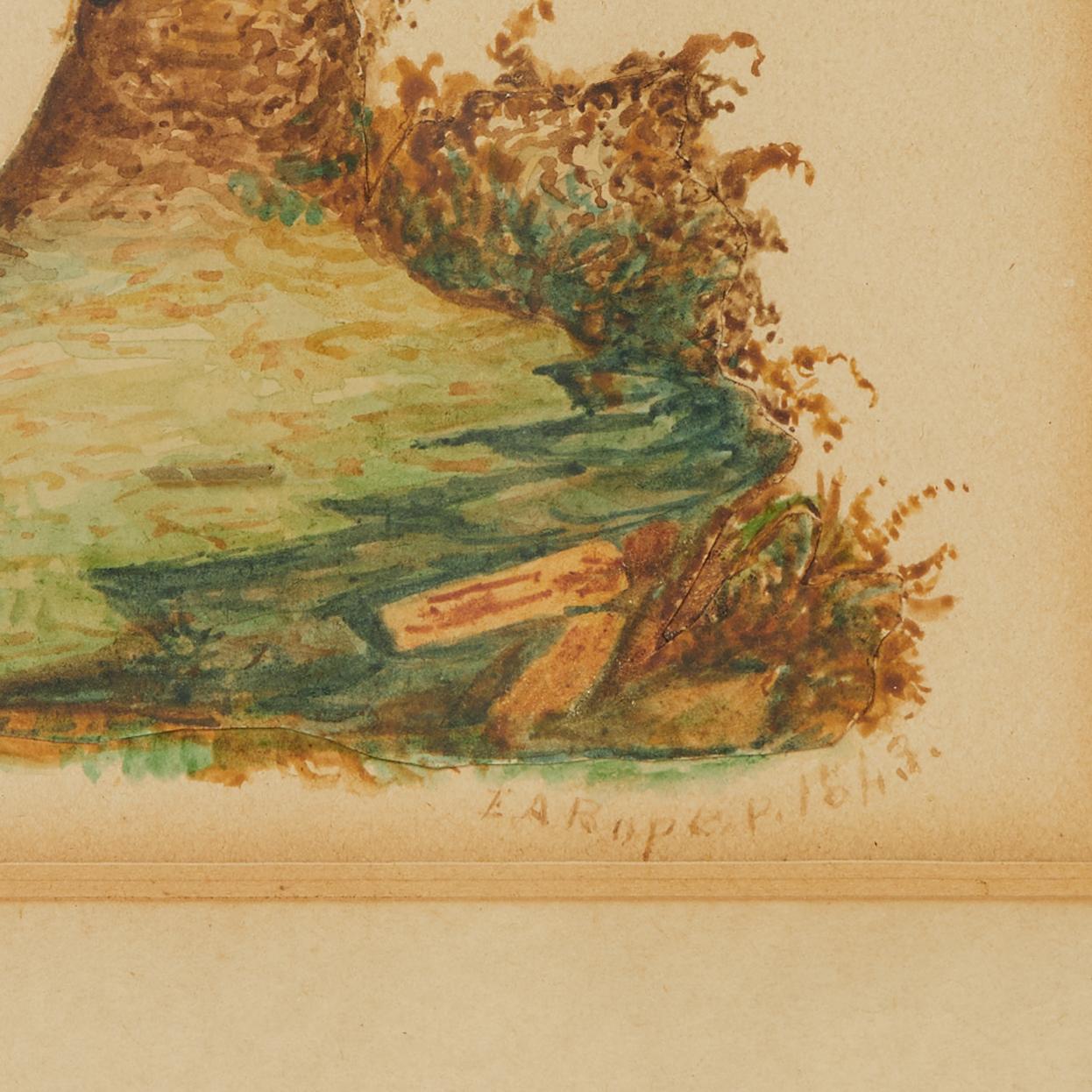 19th Century Group of Three Framed Antique Watercolors of Birds, Priced Individually For Sale