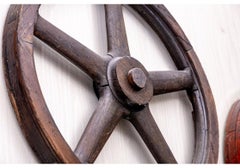 Group Of Three Industrial Era Wheel Form Foundry Patterns