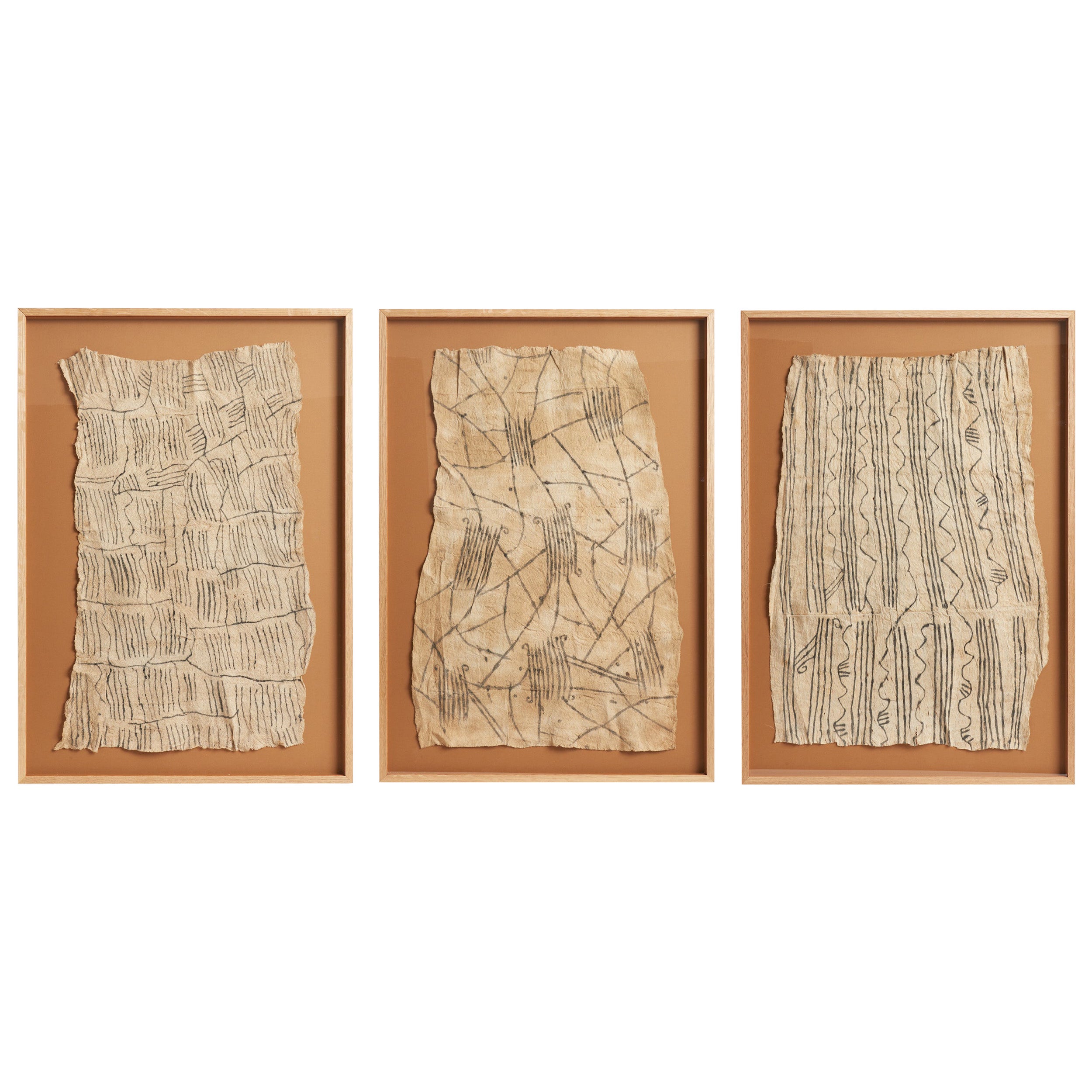 Group of Three Mbuti Textiles