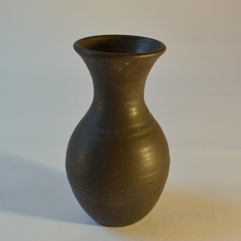 Group of Three Mid Century Ceramic Dutch Studio Vases For Sale at 1stDibs