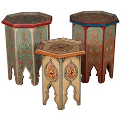 Group of Three Moorish Style Tables