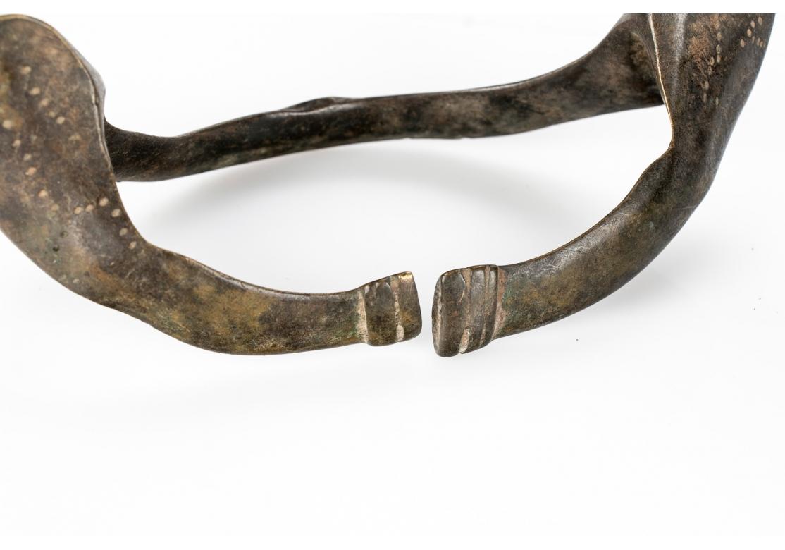 Tribal Group of Three Older African Bronze Bracelets/ Anklets
