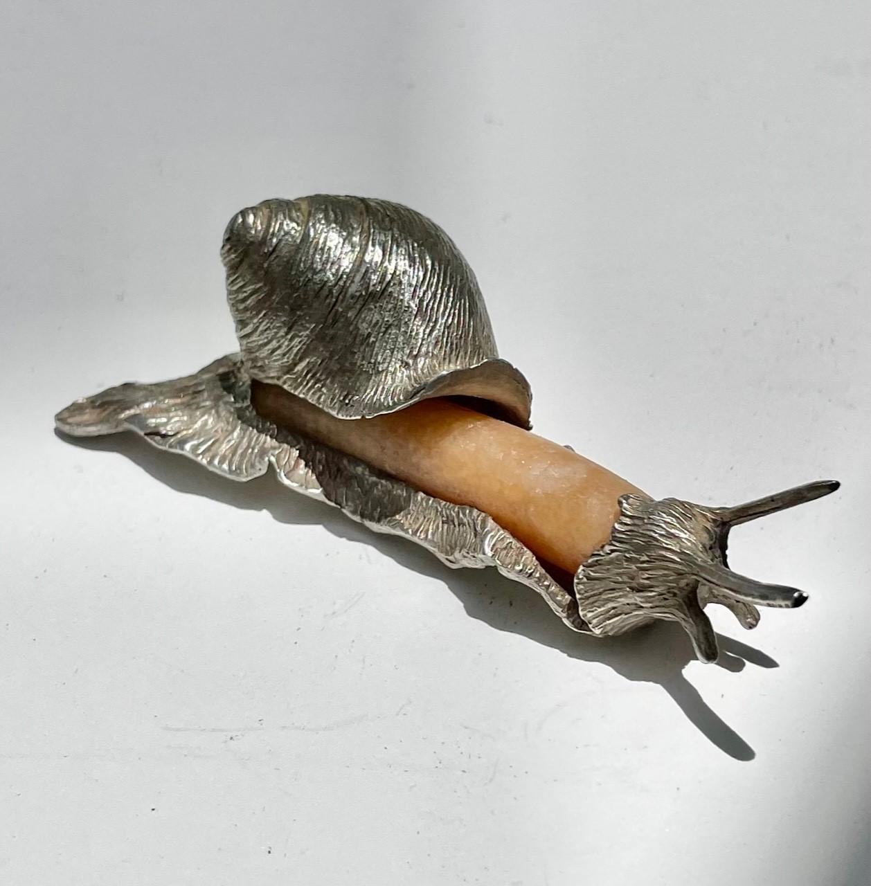 Brazilian Group of Three Rare Miniature Animals in Sterling Silver and Semi-Precious Stone