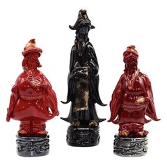 Gruppe von drei orientalischen Männern aus Muranoglas von Ermanno Nason '1928-2013'
