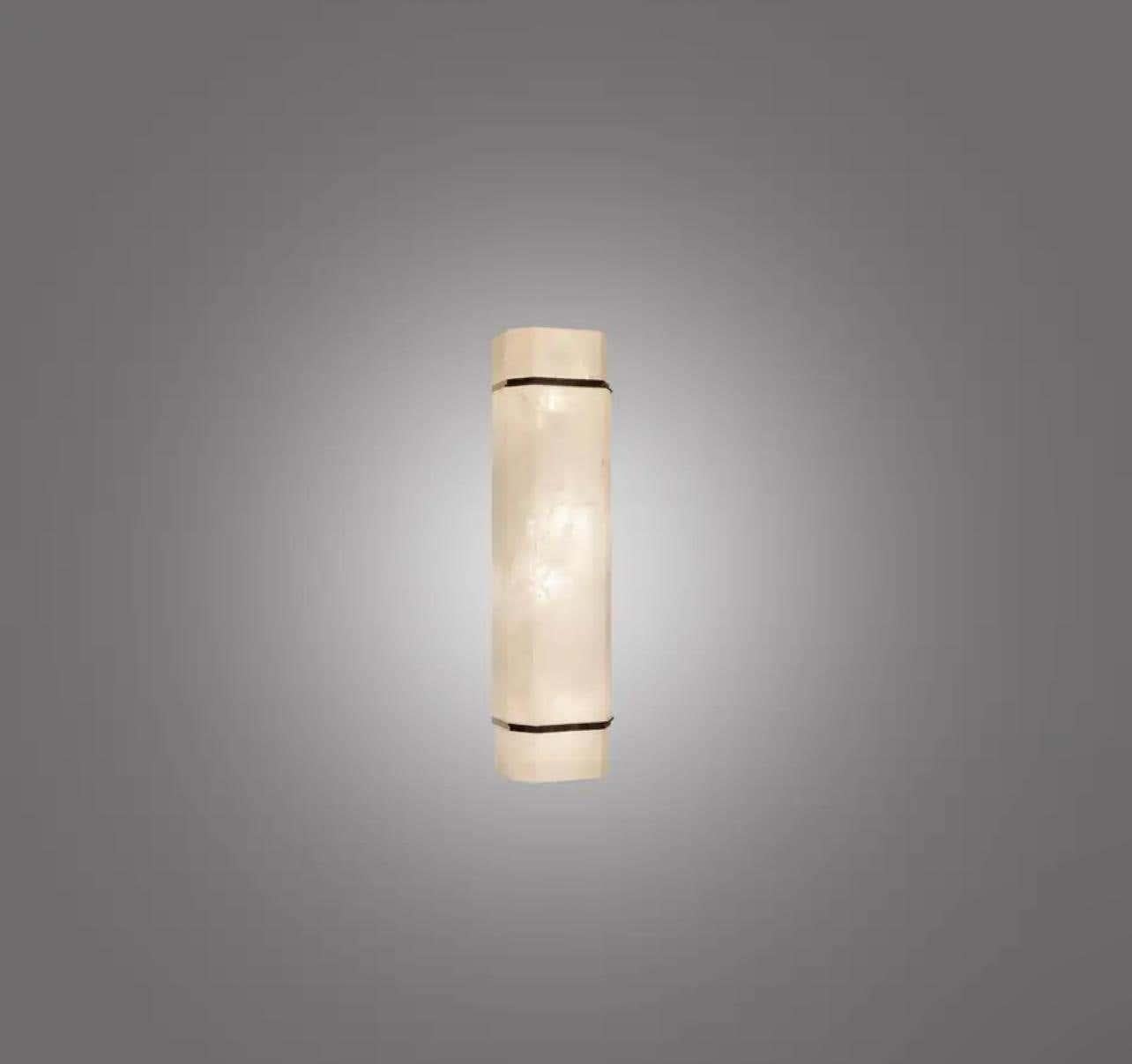 Group of Three WHN18 Rock Crystal Sconces By Phoenix Cristal de roca en venta