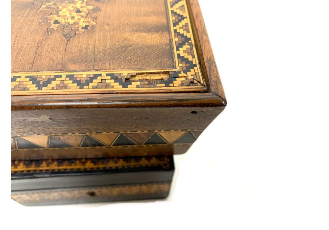 Grupo De Cajas De Mesa Victorianas De Tunbridge Ware siglo XIX en venta