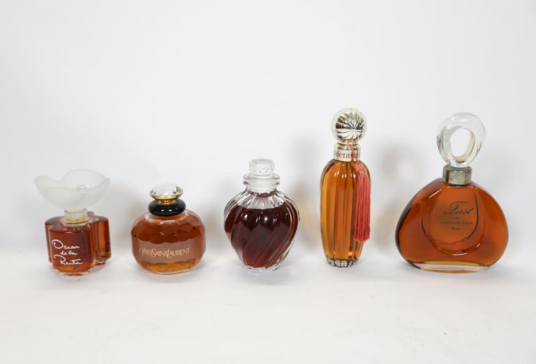 French Group of Vintage Perfume Display Bottles For Sale