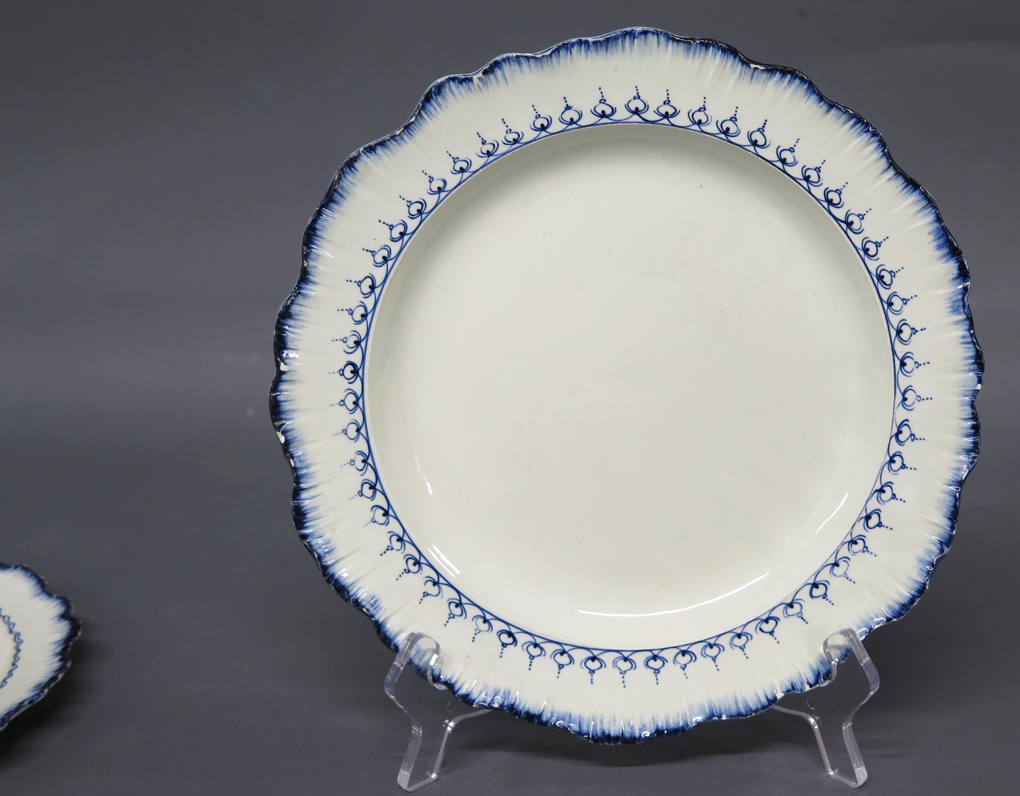 Porcelain Group of Wedgwood Feather Edge Creamware / Pearlware For Sale