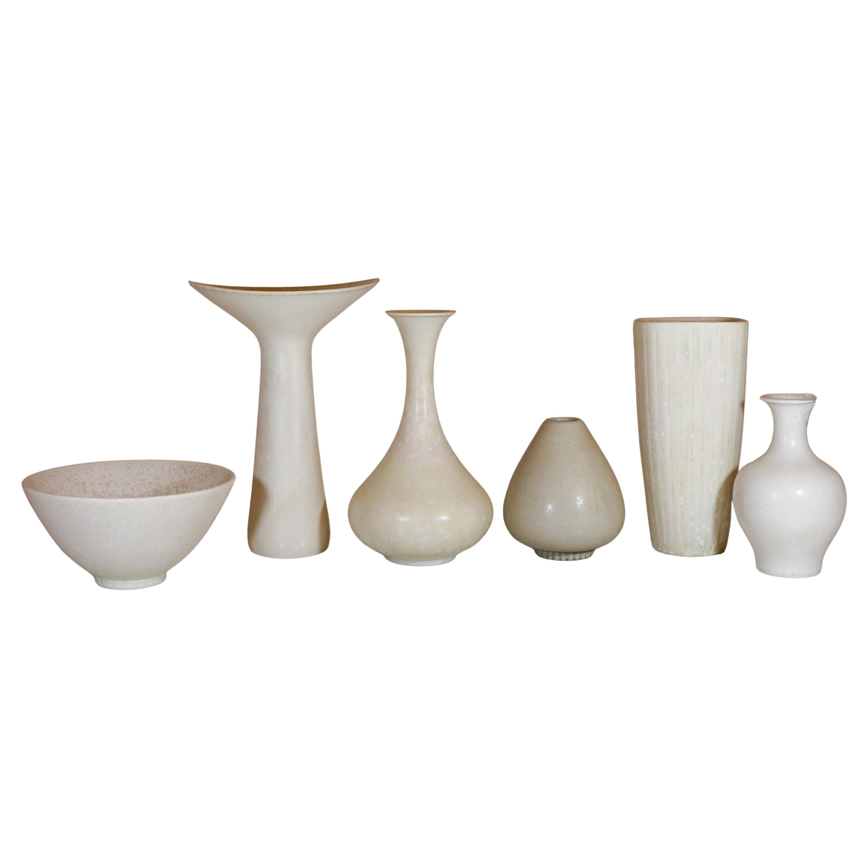 Group of White Ceramics by Nylund & Stålhane - Rörstrand - Midcentury Modern
