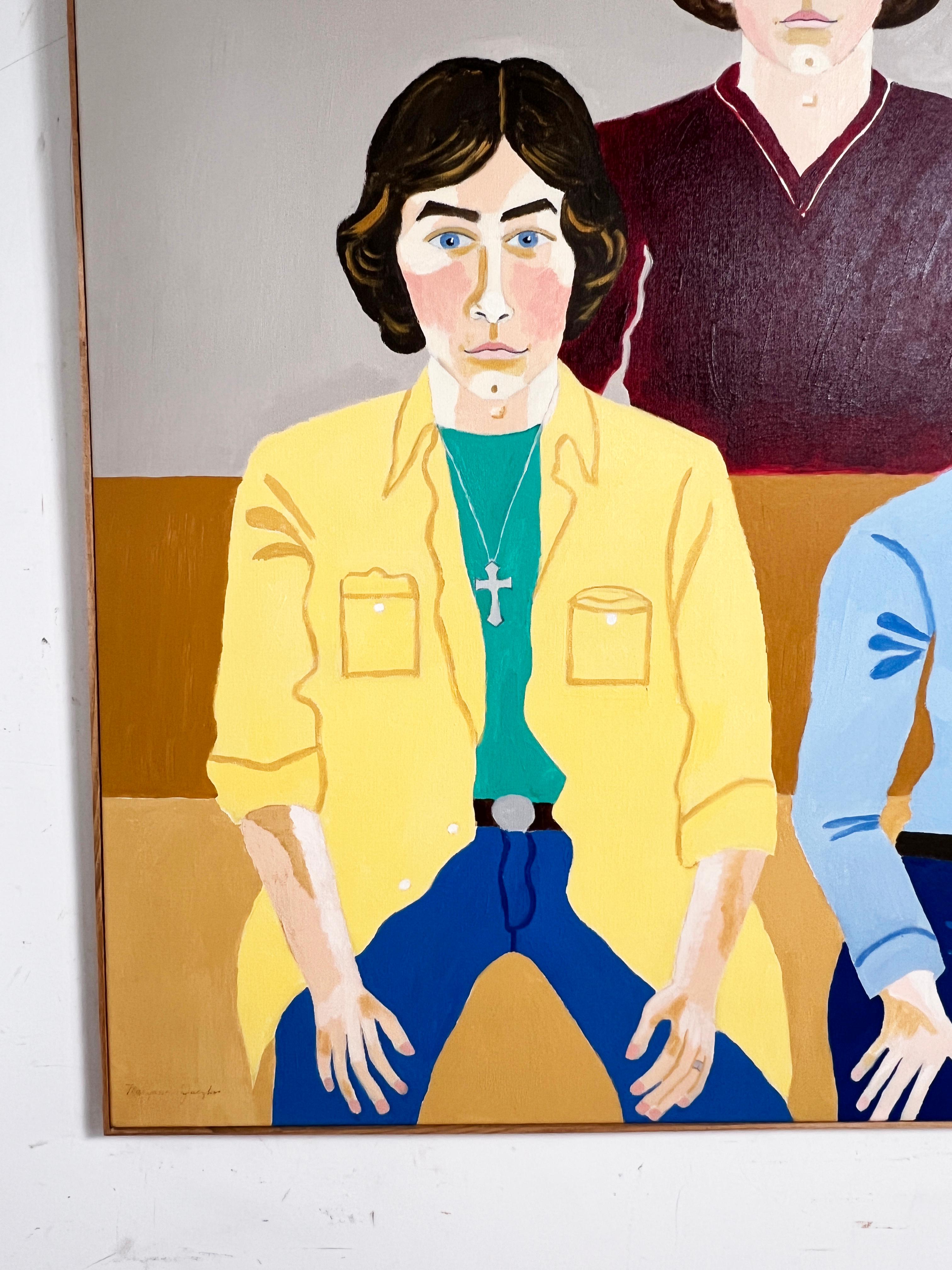 Group Portrait in Manner of Allice Neel Titled 