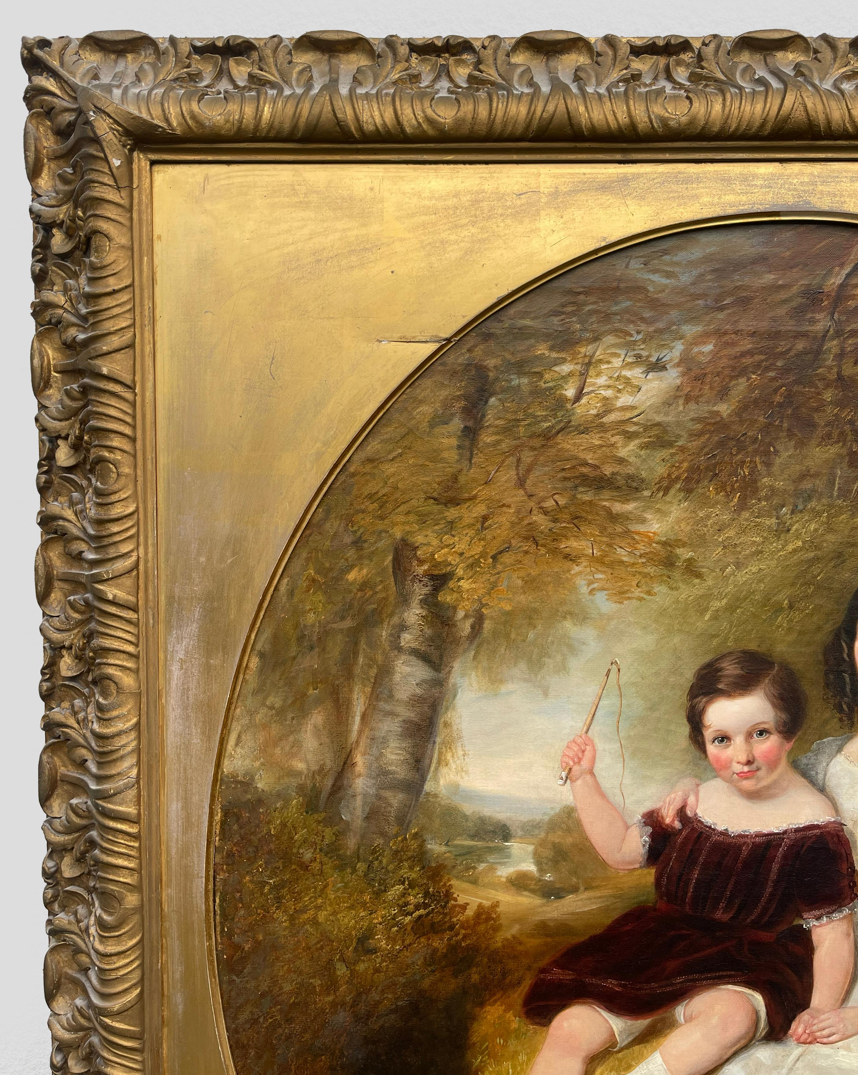 Group Portrait of Two Children by James Bennett H. Smith (British, fl. 1830–1847 im Angebot 2