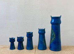 Grouping of Five Italian Ceramic Owls by Ado Londi for Bitossi