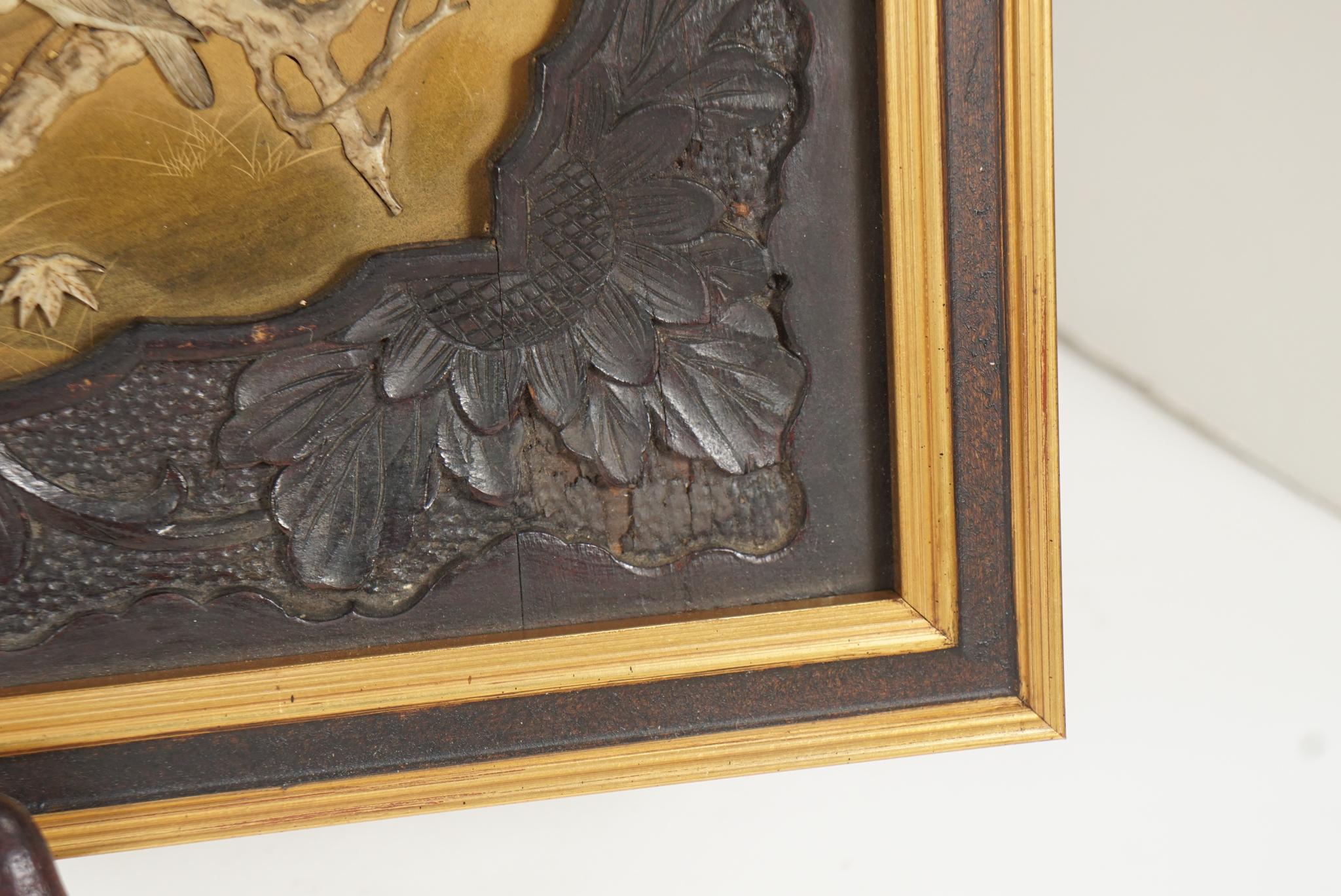 Grouping of Framed 19th and 20th Century Japanese Lacquer Panels For Sale 4