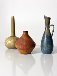 Grouping of Rorstrand Ceramic Vases By Gunnar Nylund & Carl Harry Stalhane 1950s