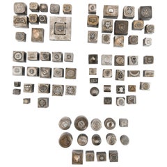 Grouping of Steel Alloy Die Stamps for Jewelry