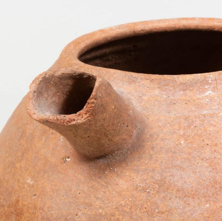 Grouping of three Amlash pottery vessels, early 20th century Iran. Bird-form vessel, pottery bowl with spout, and circular pottery two-handled flask. 

Formerly in the collection of Doris Gottlieb Brickner and Dr. Manuel Gottlieb.

Measurements: