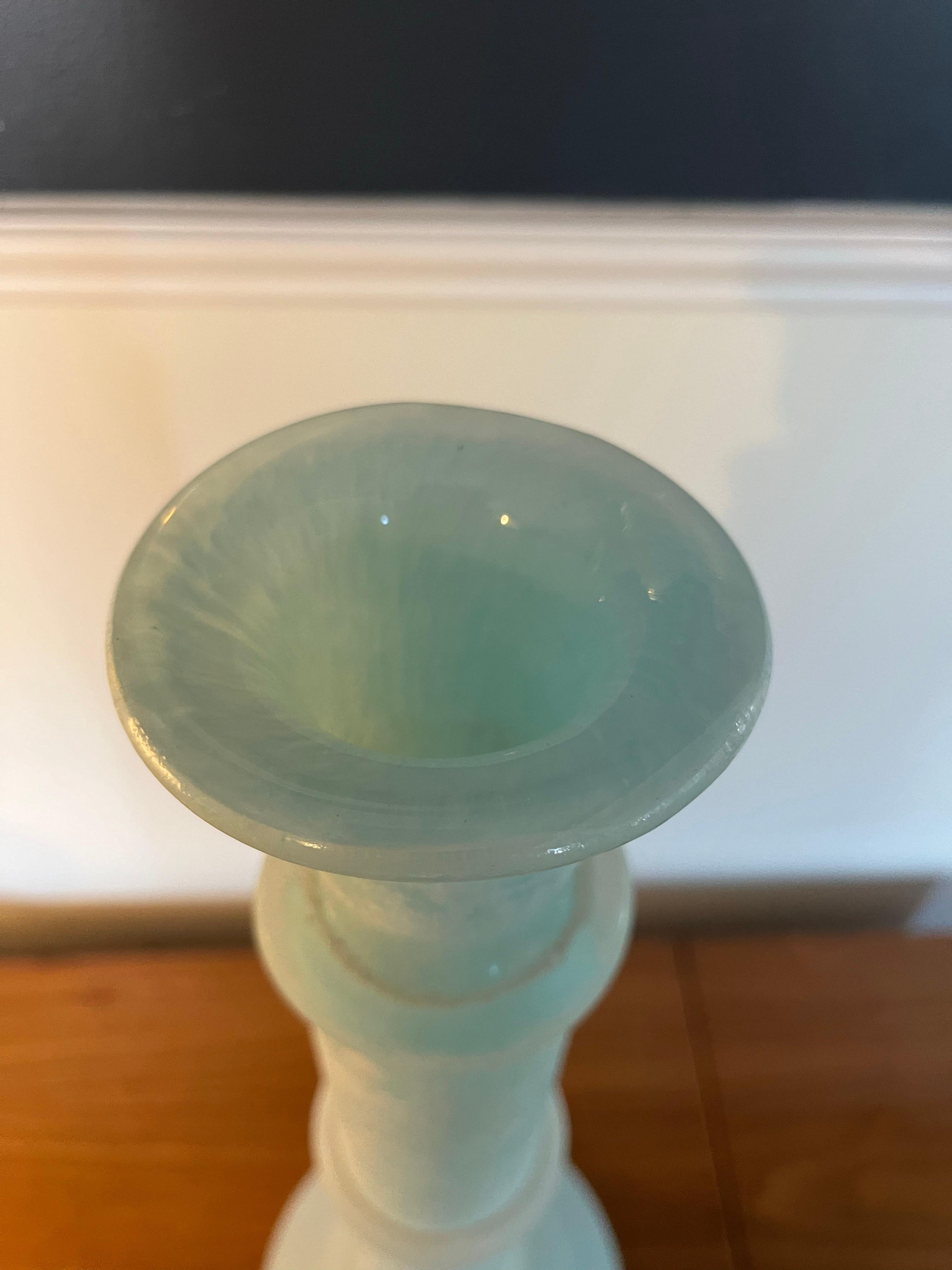 Milieu du XXe siècle Groupe de trois grands bougeoirs en verre Scavo de Cenedese en vente