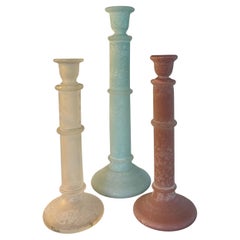 Scavo Glass Candleholders by Cenedese