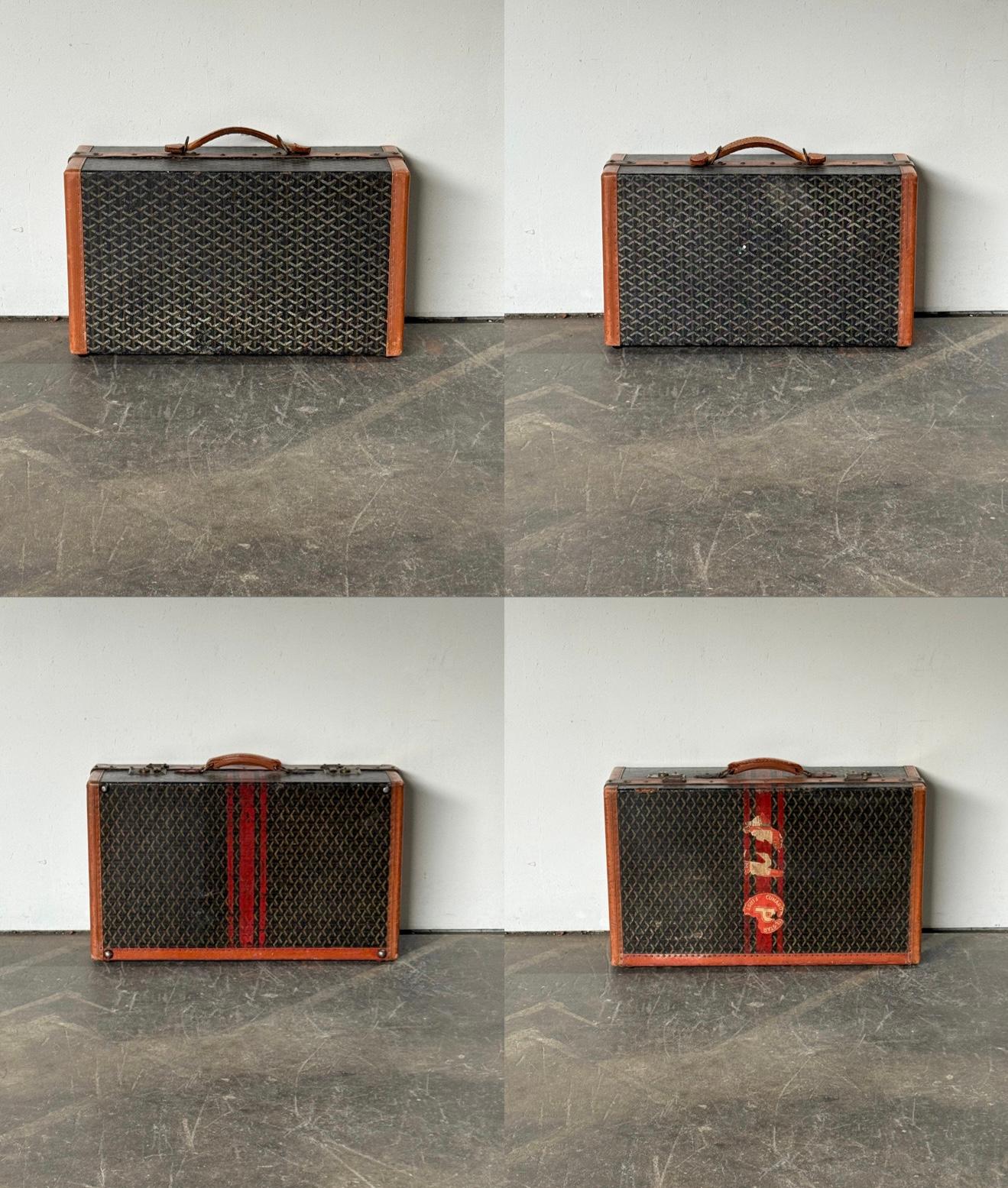 Grouping of Three Rare Original Goyard Suitcases/Trunks For Sale 2
