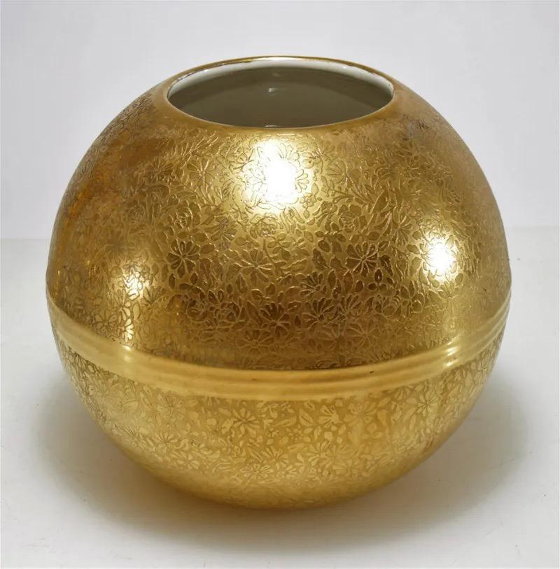 Groupement de Trenton Potteries dorées et décorées par Wheeling  en vente 8