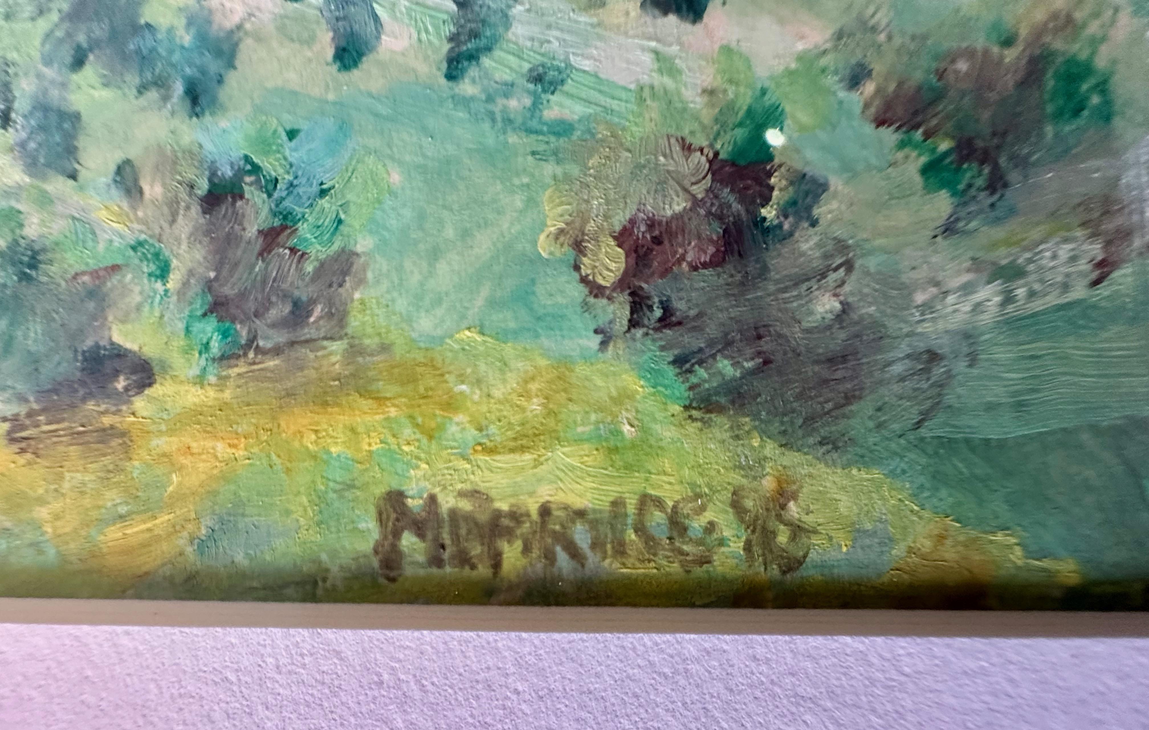 Gruppierung drei Miniature Ölgemälde gerahmt im Angebot 7
