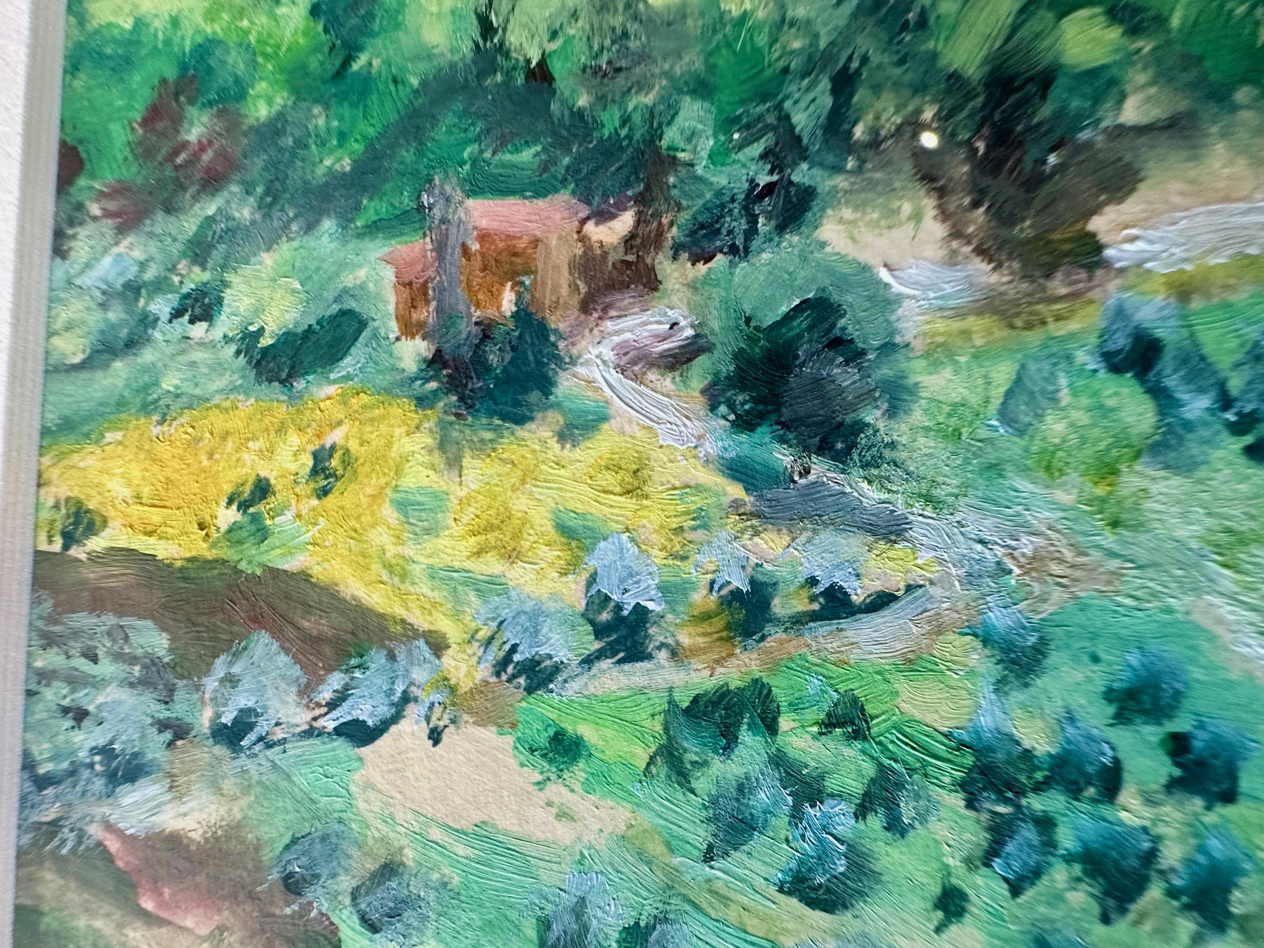 Gruppierung drei Miniature Ölgemälde gerahmt (Farbe) im Angebot