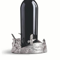 Grouse Sterling Silver Wine Coaster