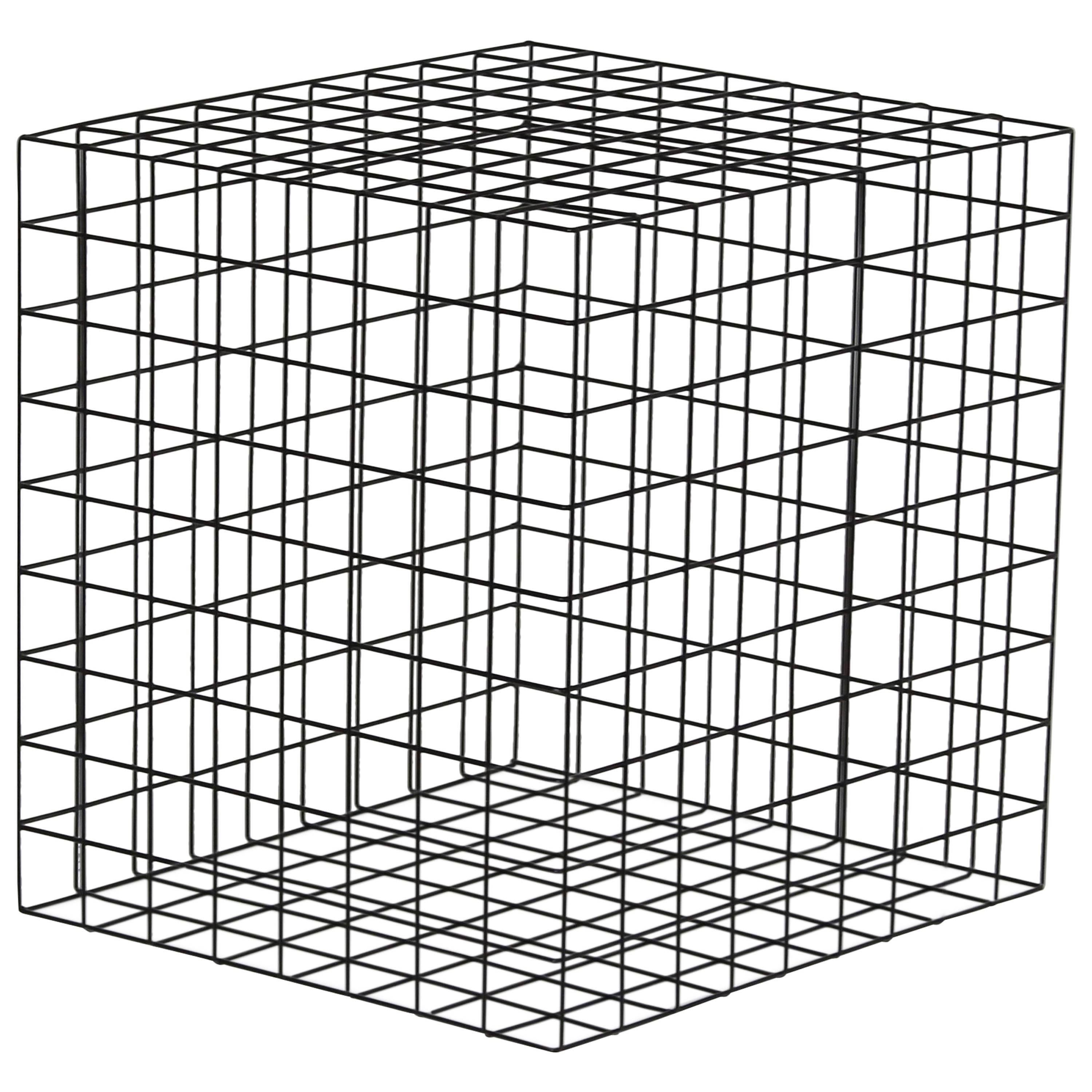 Grove side table in Metal grid / Design Award Winner For Sale