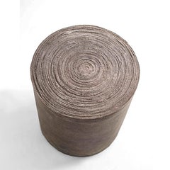 Growth Rings Leather Stool