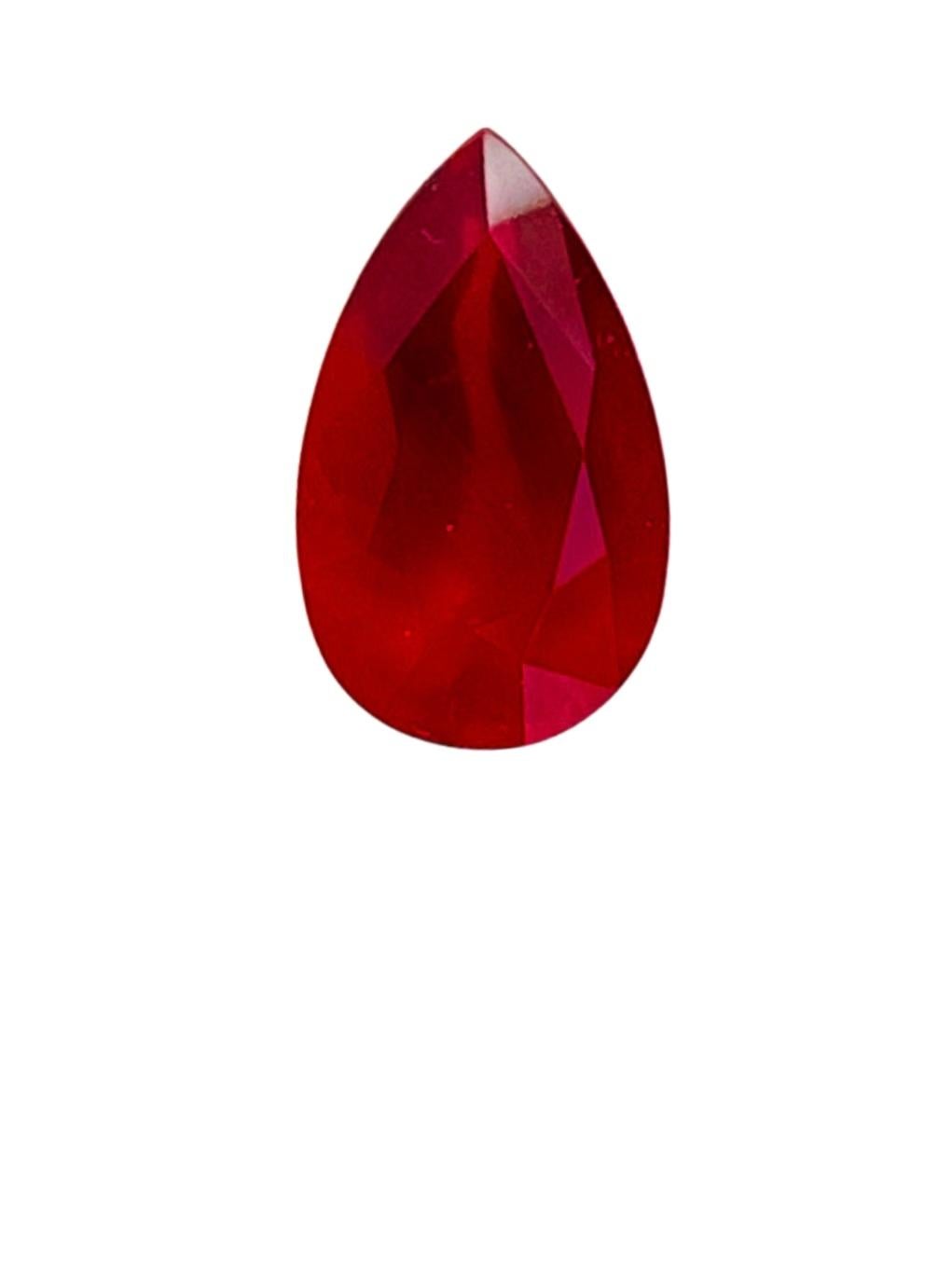 GRS 4.03ct Unheated Pigeon blood ruby very clean clarity Mozambique 

Rare size and clarity ruby pigeon blood color with GRS certification


Name: Ruby Unheated 
Weight: 4.03ct 
Origin: Mozambique 
Color: pigeon blood color 
Clarity: 99% 
Cut :