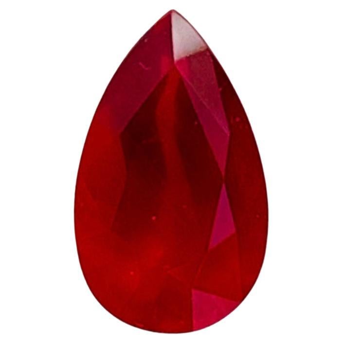 GRS 4.03ct Unheated Pigeon blood ruby very clean clarity Mozambique 