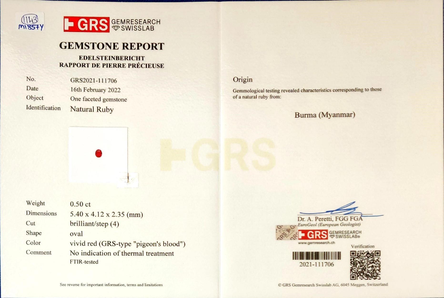 Women's or Men's GRS Certified 0.98 Carat Burmese Pigeon Blood No Heat Ruby and Diamond Earrings For Sale