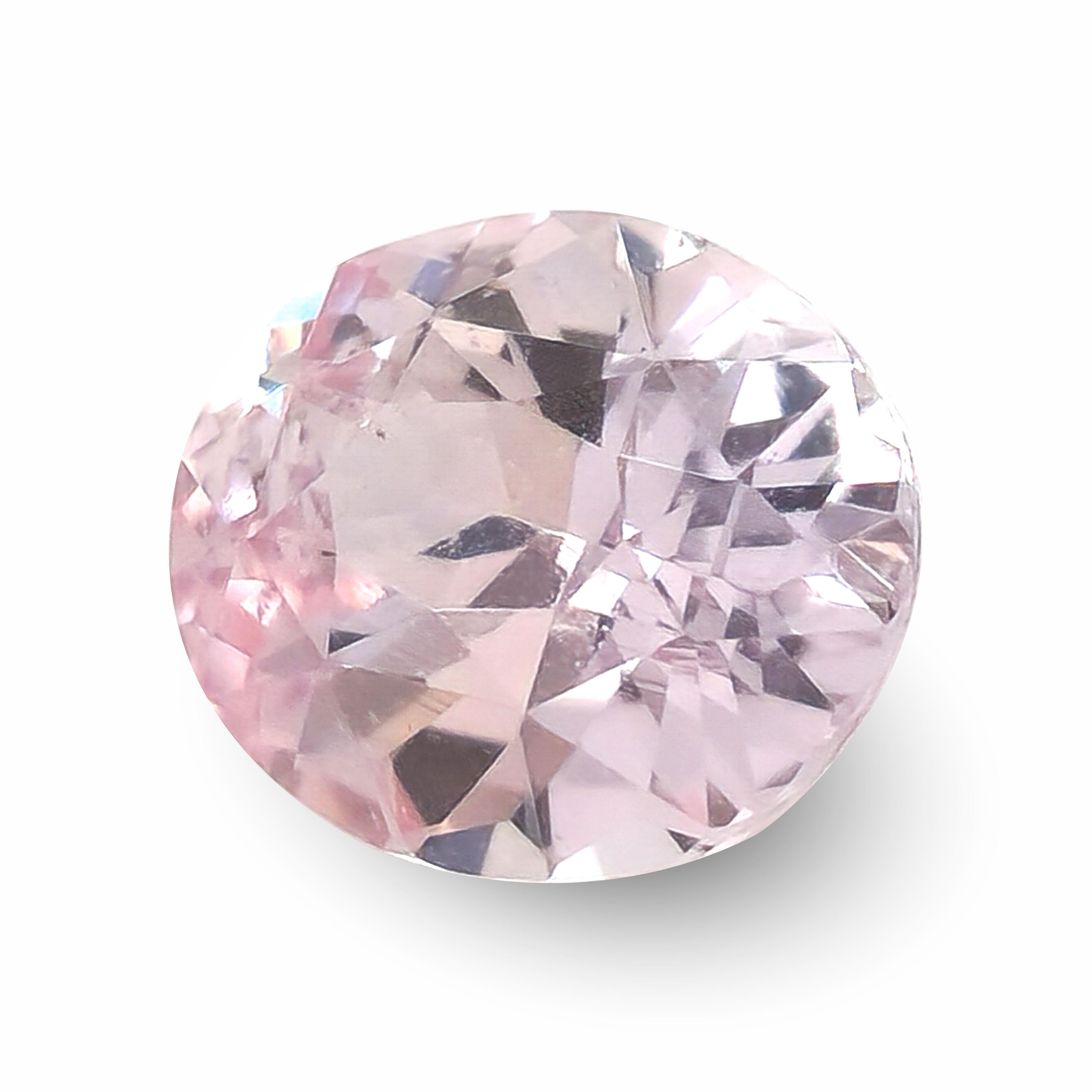 Mixed Cut Natural Unheated Pastel Orange Sapphire Gemstone 0.99 carats with GRS Report For Sale