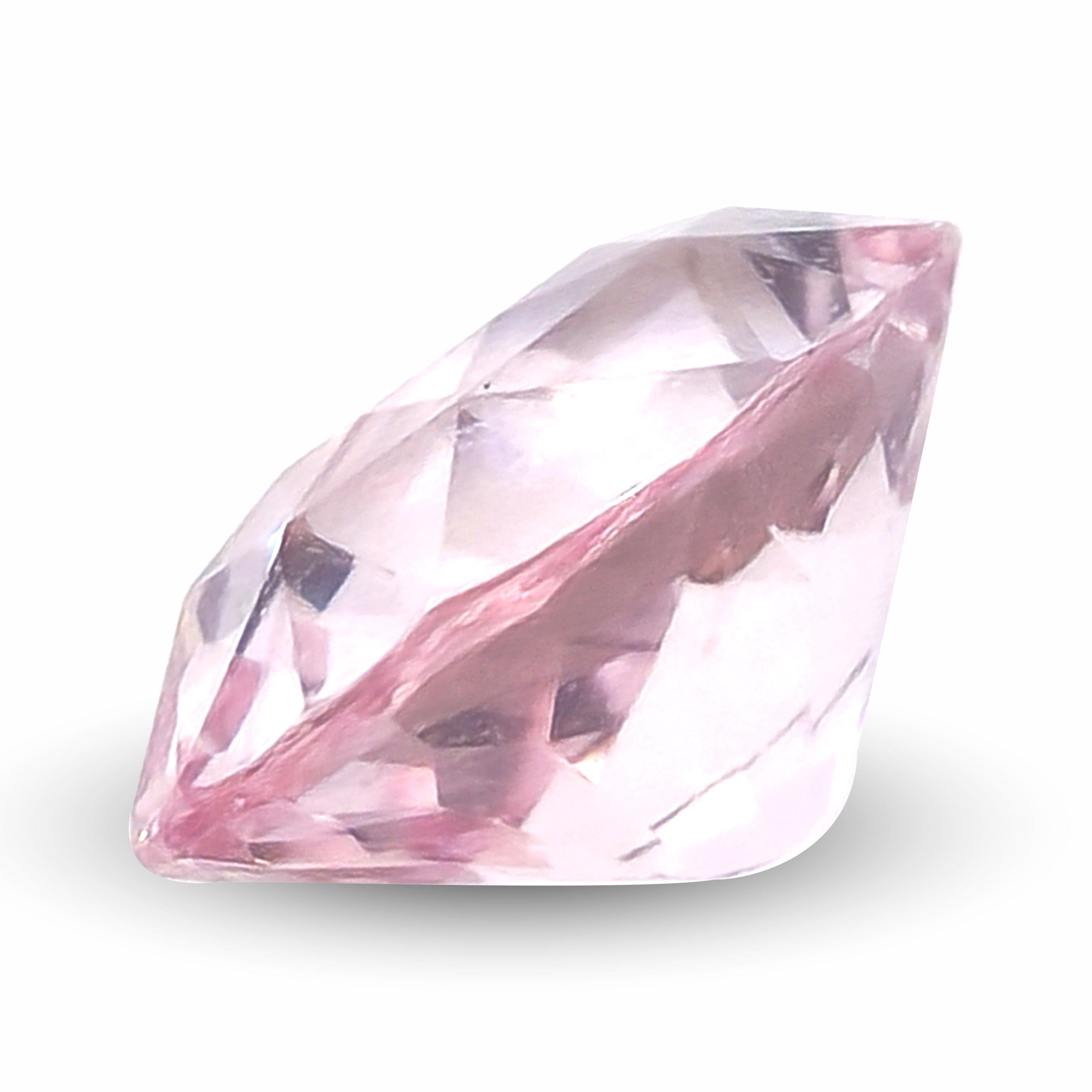 Natural Unheated Pastel Orange Sapphire Gemstone 0.99 carats with GRS Report In New Condition For Sale In Los Angeles, CA