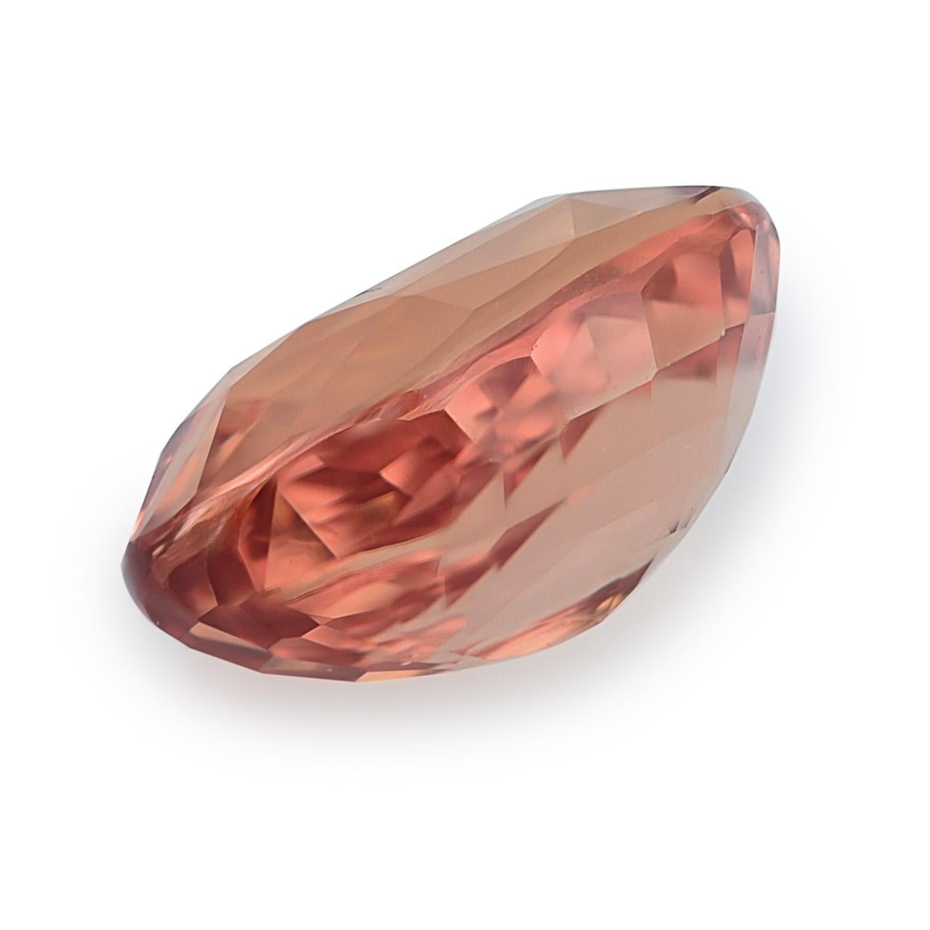 GRS Certified 1.01 Carats Unheated Padparadscha Sapphire In New Condition For Sale In Los Angeles, CA