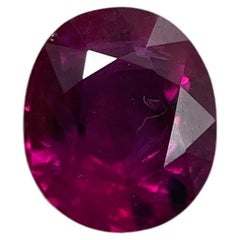 GRS certified 1.02Ct Burmese Unheated Ruby-Red (6.38 x 5.52 x 3.35mm)