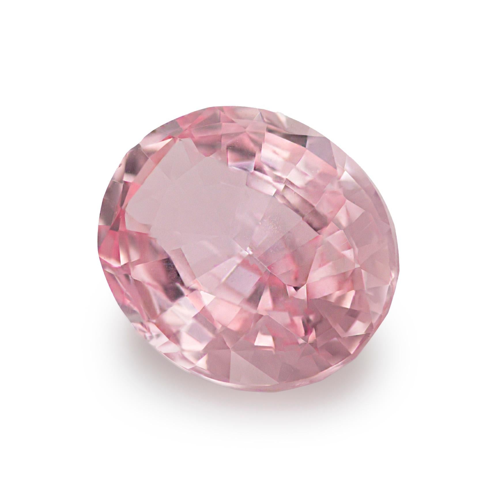 Mixed Cut GRS Certified 1.07 Carats Unheated Orange-Pink Sapphire For Sale