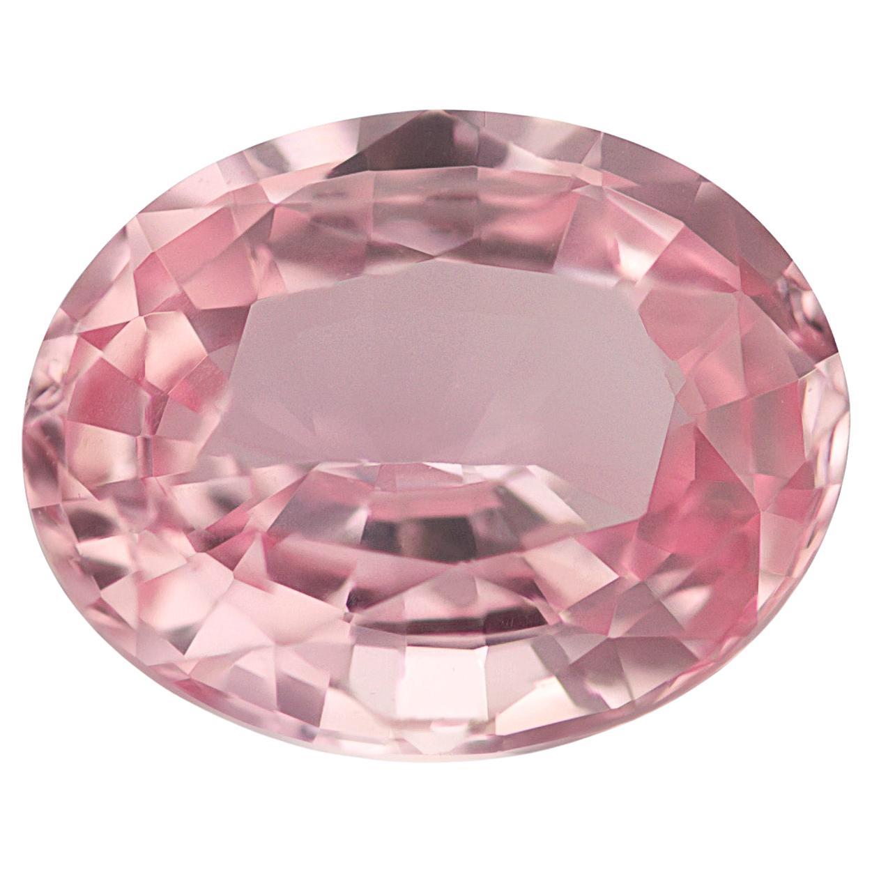 GRS Certified 1.07 Carats Unheated Orange-Pink Sapphire For Sale